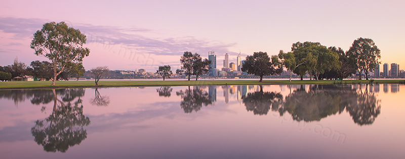 Sunrise by the Swan River, 5th July 2013