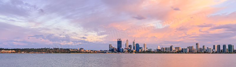Perth and the Swan River at Sunrise, 12th February 2014