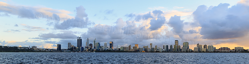 Perth and the Swan River at Sunrise, 23rd July 2017