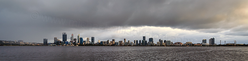 Perth and the Swan River at Sunrise, 12th September 2017