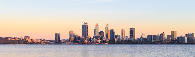 Perth and the Swan River at Sunrise, 25th November 2017