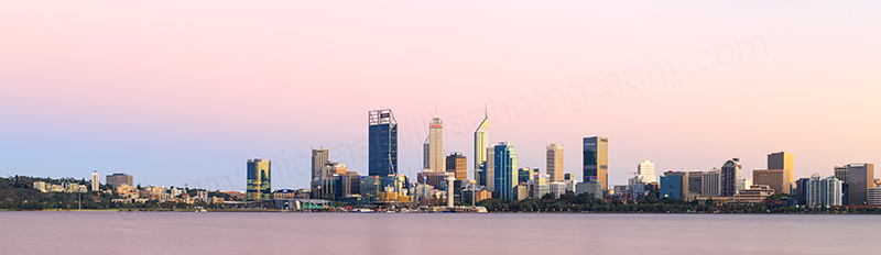 Perth and the Swan River at Sunrise, 3rd March 2018