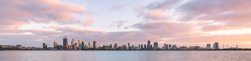 Perth and the Swan River at Sunrise, 14th September 2018