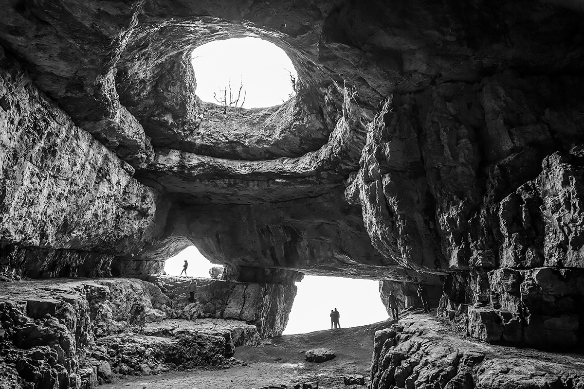 in the cave