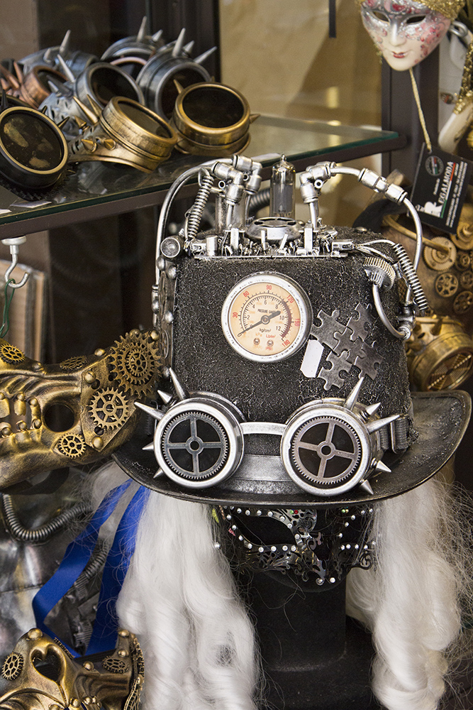 Venice. Steampunk twist on Venetian masks.