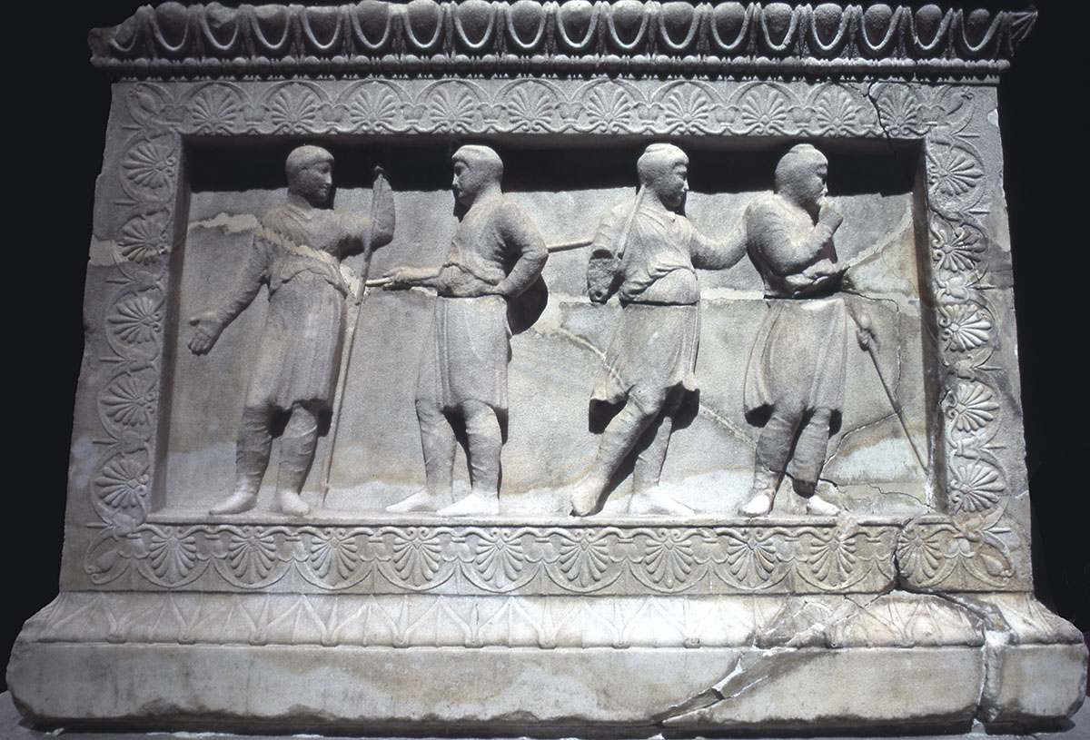Satrap Sarcophagus grooms side