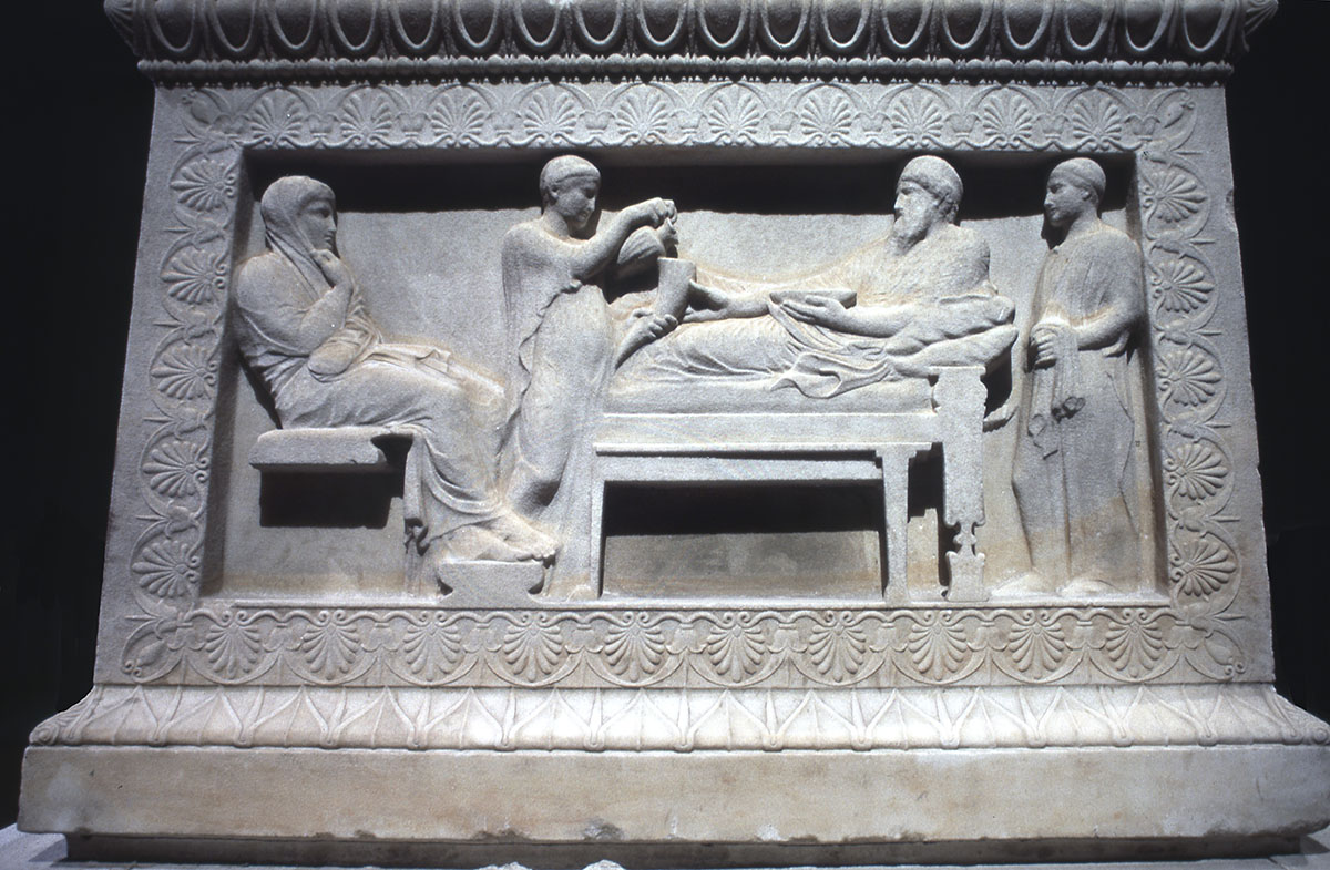 Satrap Sarcophagus banquet side