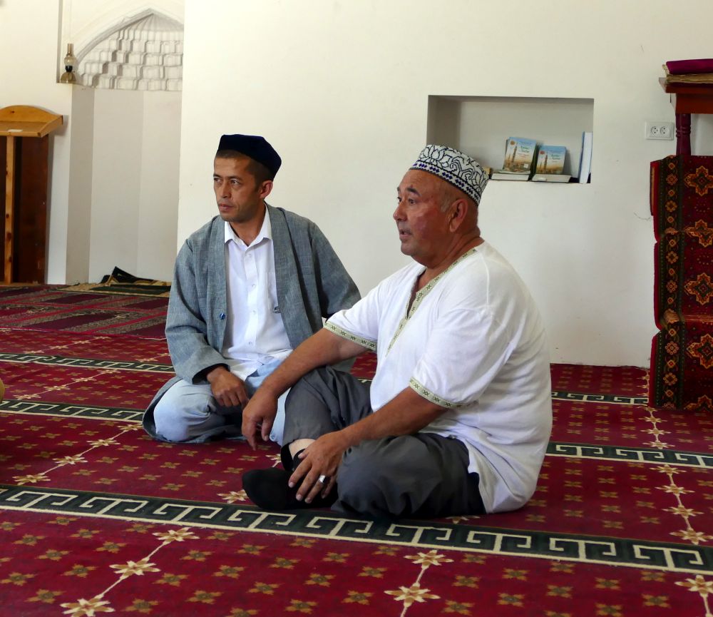 A mullah and the farm owner where we had lunch