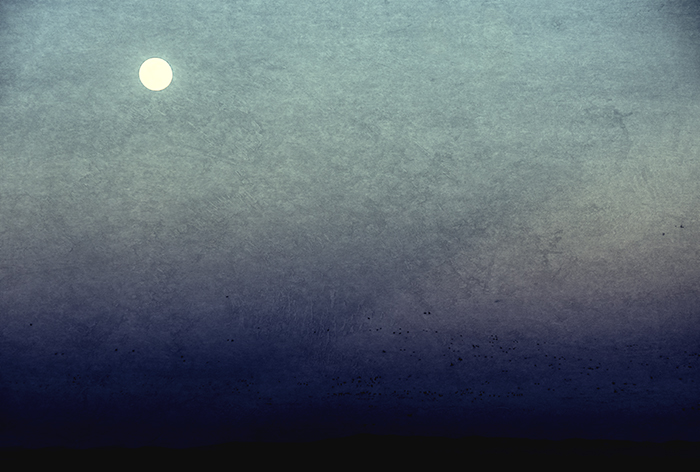 Moon in the Haze