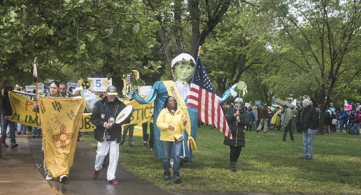 Peoples Climate March, Albuquerque, 4-29-2017