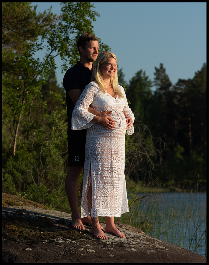 Sebastian and Madelene at Lake Stora Br