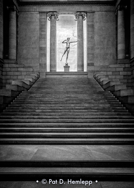 Statue and stairs