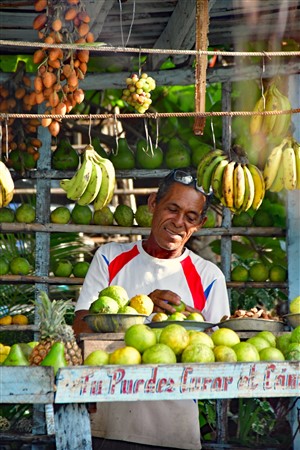 CUBA_3003 Roadside produce seller