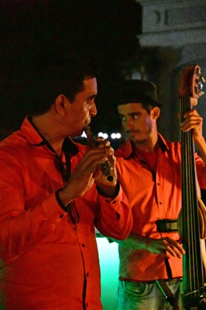 CUBA_3550 Dinner music at Casa Prado