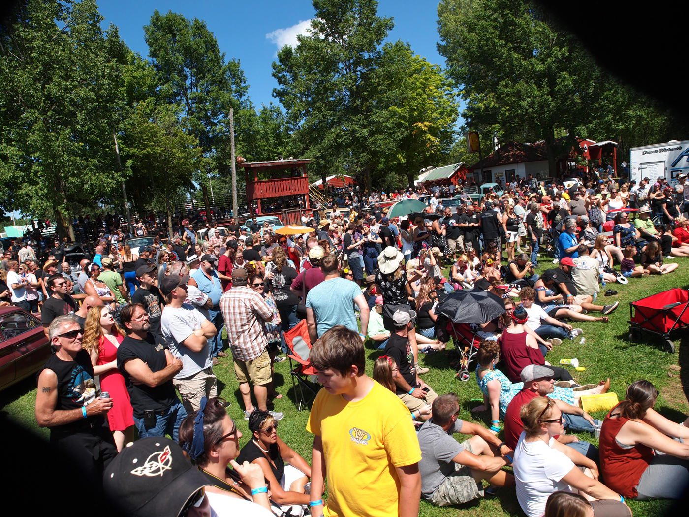 This Is Only Part Of The Crowd For The Pin-Up Contest