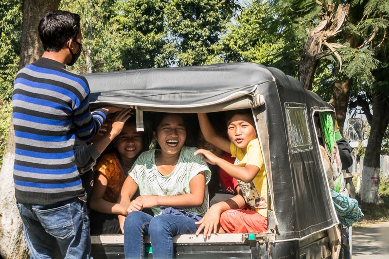 Happy Tuk-tuk Occupants