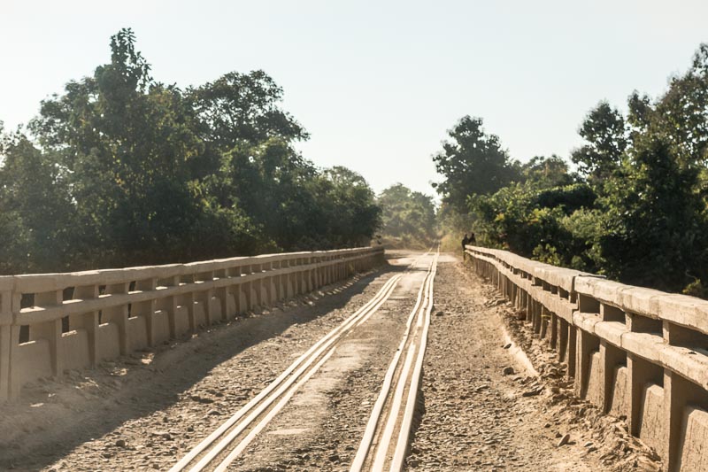 Railroad & Vehicles Use the Same Bridge