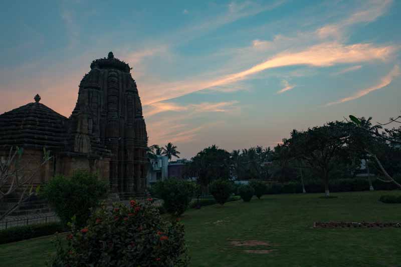 Rajarani Temple at Sunset