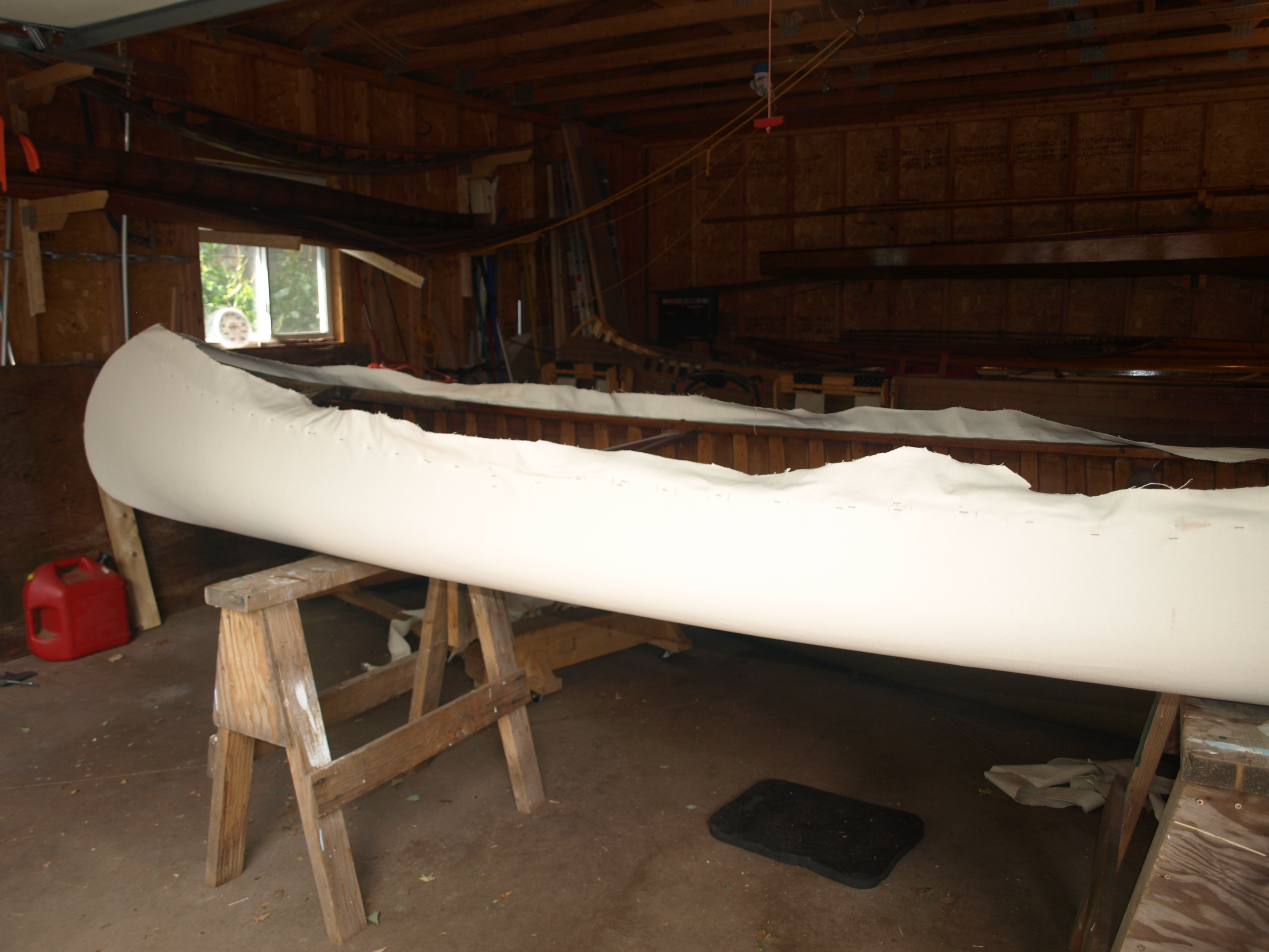 New canvas on the Canoe