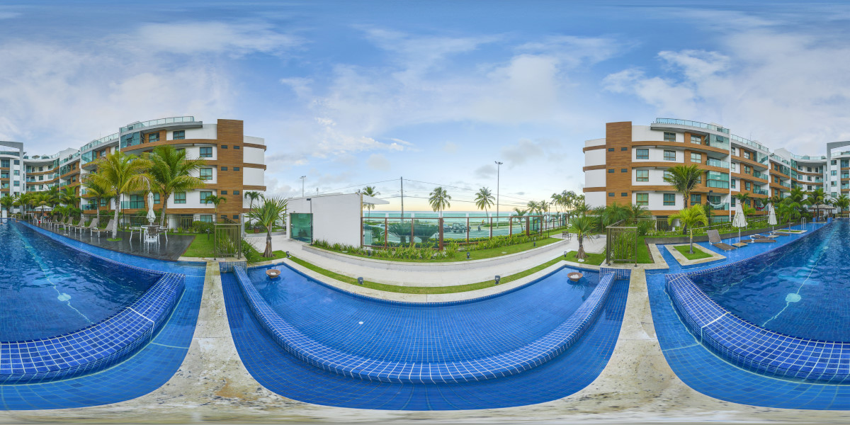 Between the pool and the ocean