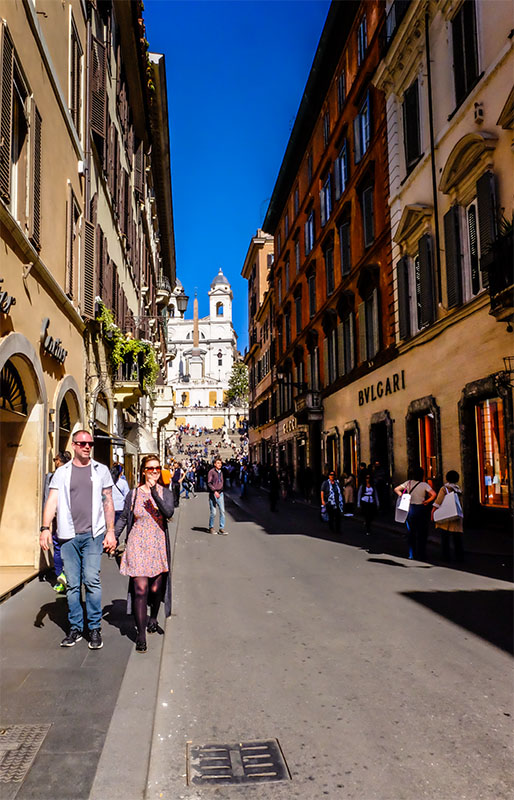 Vers la Piazza Spagna