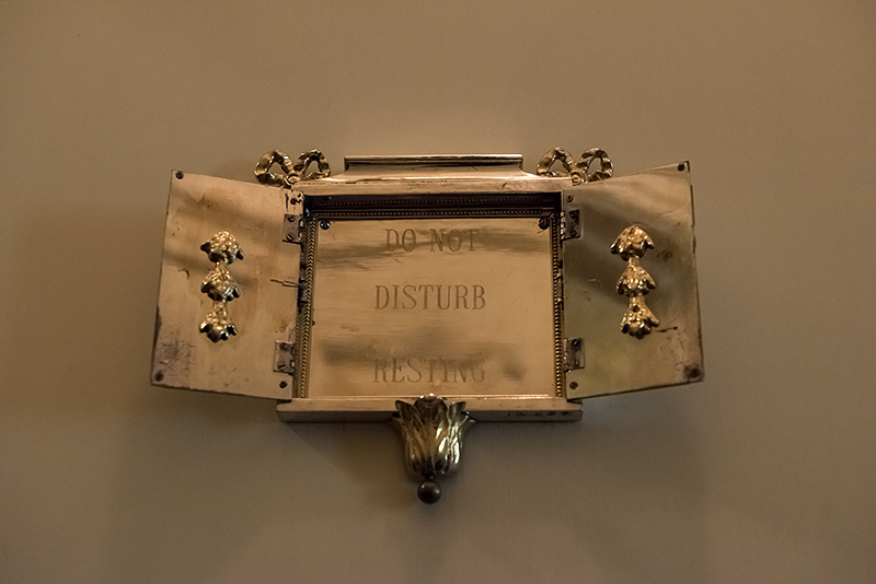 Do not disturb -- resting