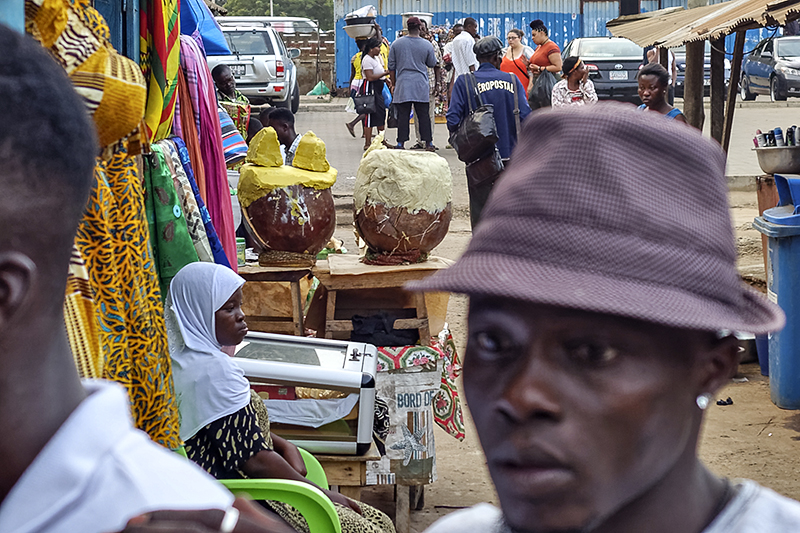 The real scene at the market