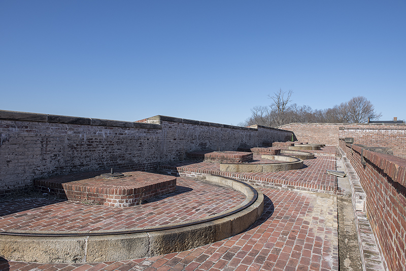 Gun emplacements