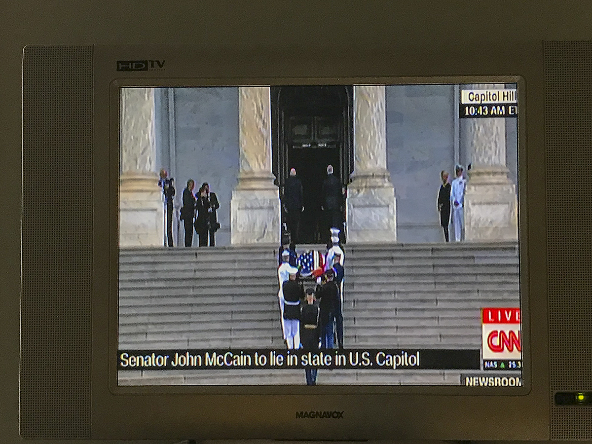 The skies opened up, and the nation wept for John McCain
