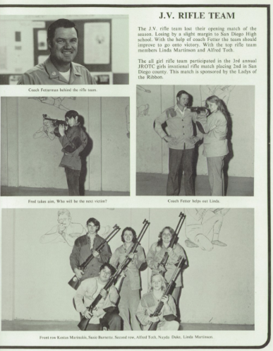 Junior Varsity Rifle Team 1979