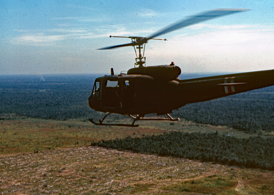 In flight