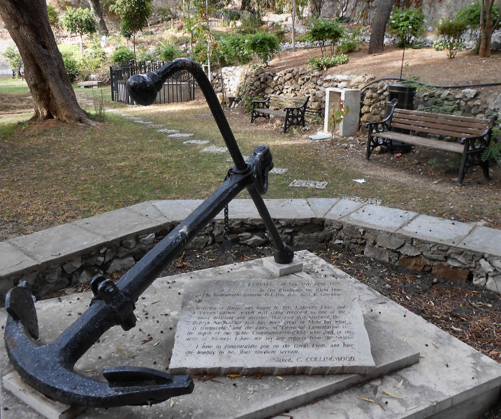 Collingwood tablet in Trafalgar Cemetary