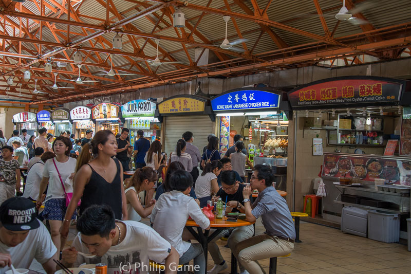 Maxwell Road food court in Chinatown, Singapore