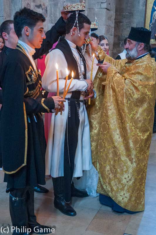 Priest officiates at a traditional wedding ceremony (2)