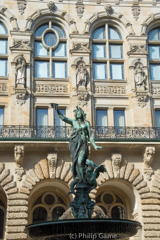 Detail of the city hall exterior