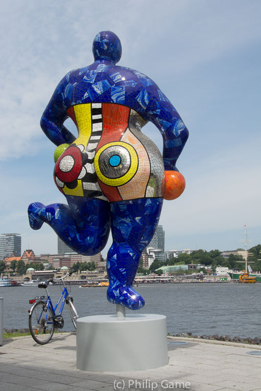 Sculpture outside Stage Theater im Hafen, Hamburg