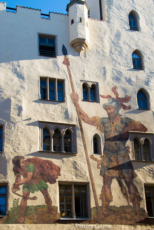 13th c. Goliathhaus with its 17th c. mural