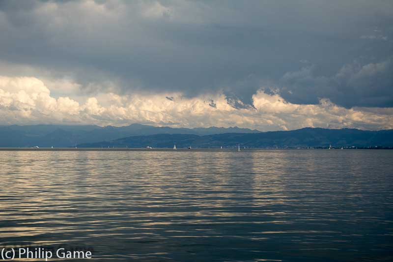 Sailing away... the Bodensee is a veritable inland sea