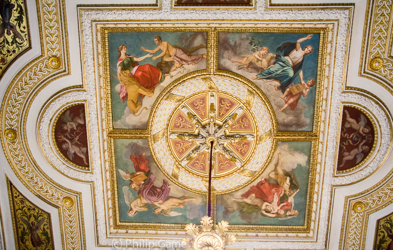 Ceiling of a stateroom within the Schloss