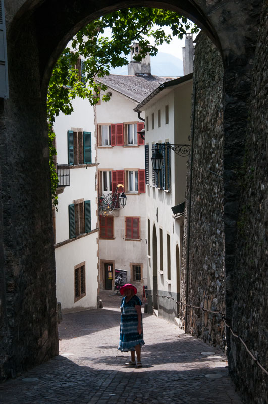 Exploring the old quarter of Sion