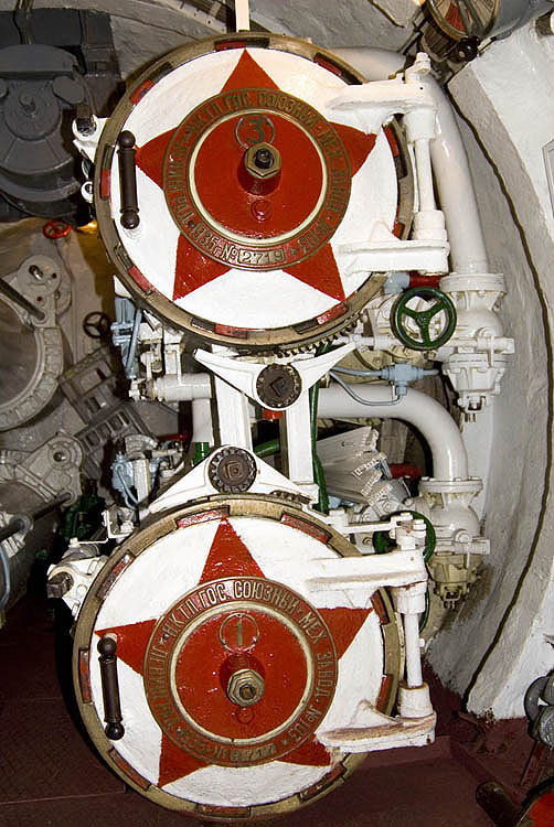 Torpedo chambers of the S-56 submarine