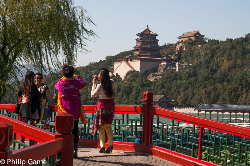 Sightseers at the Summer Palace, Beijing