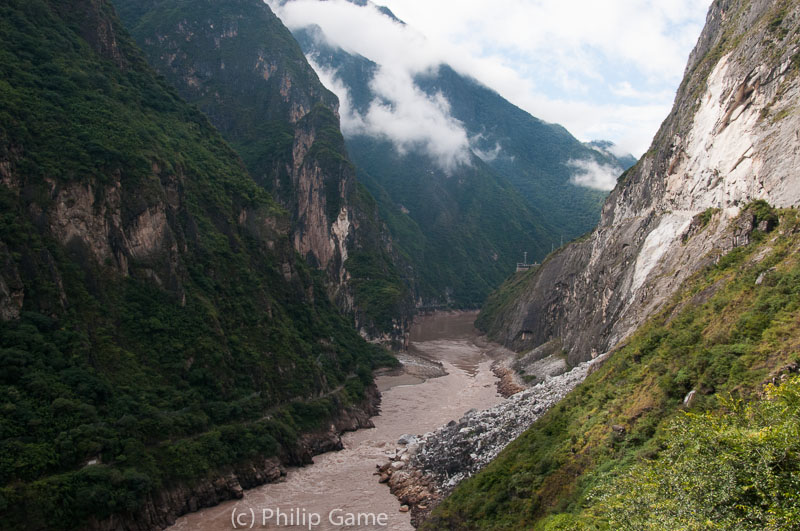 Tiger Leaping Gorge on the Jinsha (Golden Sands) River, part of the Yangtze