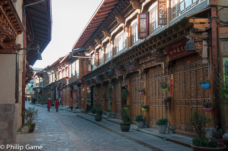 Old Town streets of Shangri-La, rebuilt after a disastrous fire in 2014