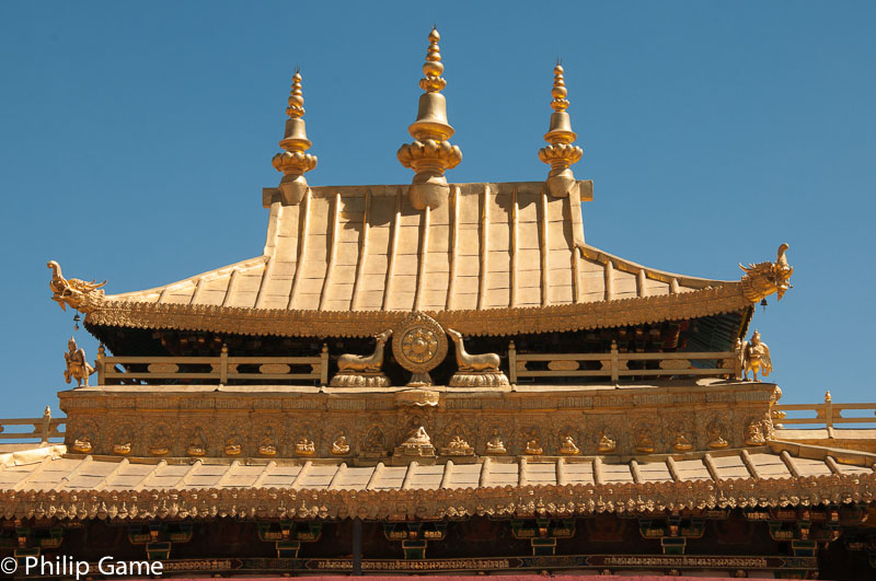 Golden roofs of the Jokhang Temple