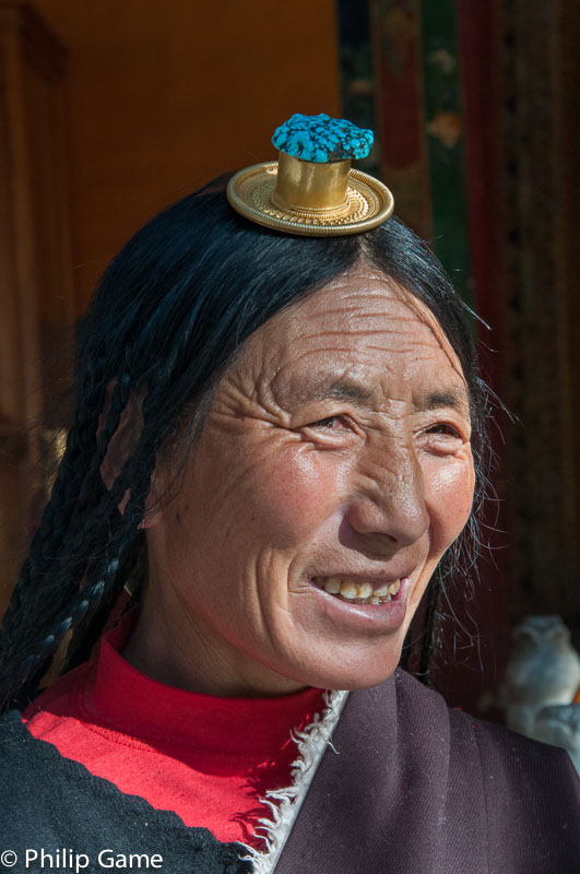 Woman visiting the Norbulingka