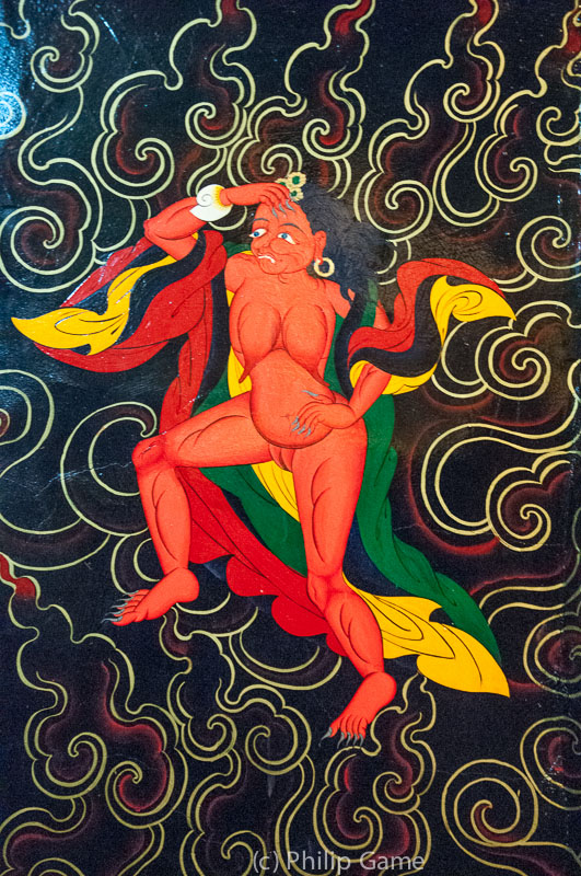 Explicit religious art at Sakya Monastery