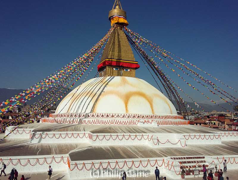 Boudhanath Stupa, restored after the April 2015 earthquake
