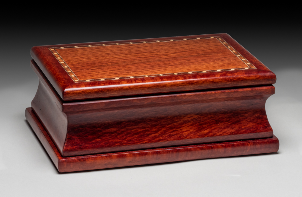 Jewelery Box made from Shea Oak with Cherry trays.