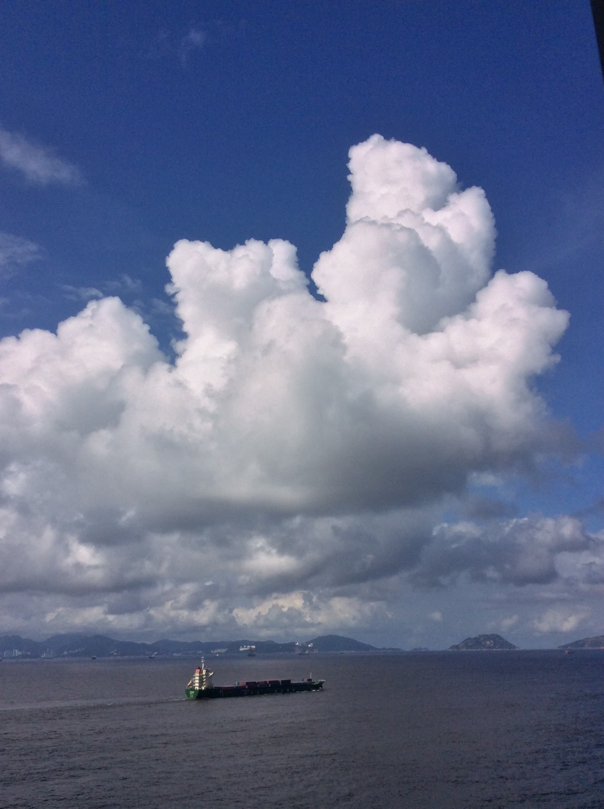 Sky above Pearl River Delta